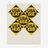 Robert Indiana, USA 666 (from the Decade portfolio)