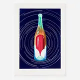 James Rosenquist, While the Earth Revolves at Night, 1982, aquatint in colors