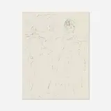 Andy Warhol, One work from A Gold Book, 1957, offset lithograph