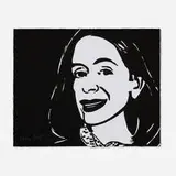 Alex Katz, Dark Eyes, 2000, woodcut on Hosho