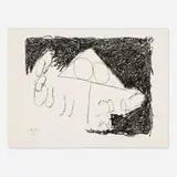 Robert Motherwell, Madrid Suite E (from the Madrid Suite), 1966, lithograph on Arches Cover