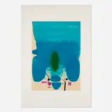 Victor Pasmore, Anxious Moment, 1986, etching and aquatint in colors with Chine-collé on Fabriano