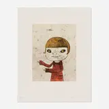 Yoshitomo Nara, Night Walker, 2002, etching with aquatint and drypoint in colors