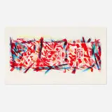 James Rosenquist, Marco Polo Returns, 1978, etching and pochoir in colors on Pescia Italia