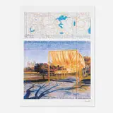Christo, The Gates III, Central Park, New York, 2004, offset lithograph in colors