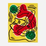 Keith Haring, International Volunteer Day, 1988, lithograph in colors