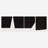 Ellsworth Kelly, Four works from Un coup de dés jamais n'abolira le hasard (by Stéphane Mallarmé)