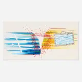James Rosenquist, Slip Stream, 1975, collograph in colors