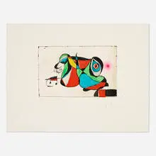 Gaudí VI by Joan Miró, 1979, etching and aquatint in colors on Arches, sold Feb 2026