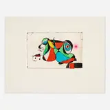 Joan Miró, Gaudí VI, 1979, etching and aquatint in colors on Arches