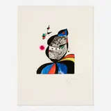 Joan Miró, Gaudí VII, 1979, etching and aquatint in colors on Arches