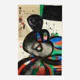 Joan Miró, Gaudí XXI, 1979, etching and aquatint in colors with collage on Arches