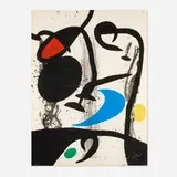 Joan Miró, Grand triptyque noir, 1969, etching, aquatint and carborundum in colors