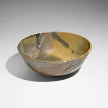 Bowl by Toshiko Takaezu, c. 1972, glazed stoneware, sold Feb 2026