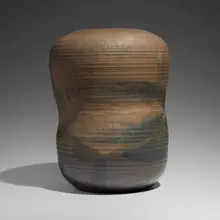 Toshiko Takaezu, Garden Seat (with rattle), c. 1965, glazed stoneware
