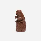 David Gilhooly, Chocolate Beaver, 1979, glazed earthenware