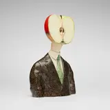 Jack Earl, Untitled (Apple Head), c. 1980, glazed porcelain