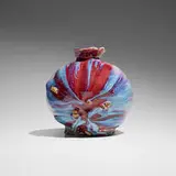 Gareth Mason, Small Emporer, 2011, porcelain, Jun and Sang de Boeuf glaze, gold lustre, refractory shards