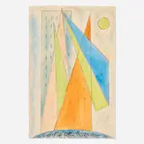 Abraham Walkowitz, Untitled (New York Abstraction), c. 1910, watercolor, ink, and graphite on paper