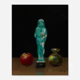 Harry Willson Watrous, Still Life with Statue and Vases, oil on canvas board