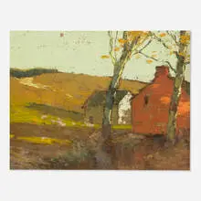 The Light Farm by Bruce Crane, oil on canvas board, sold Oct 2024