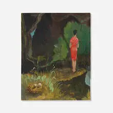 Margaret Mullin, A Quiet Moment, c. 1945, oil on Masonite
