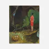 Margaret Mullin, A Quiet Moment, c. 1945, oil on Masonite