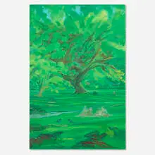 Milton Derr, The Gardens, 1990, oil on canvas