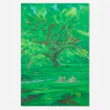 Milton Derr, The Gardens, 1990, oil on canvas