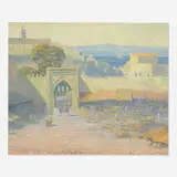William Silva, Grand Market - Tangier, 1924, oil on burlap