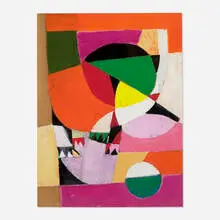 Willard A. Downes, Cat, c. 1955, gouache on board