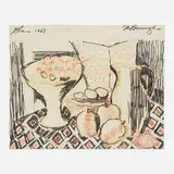 Margaret Taylor-Burroughs, Still Life (Ghana), 1968, felt tip pen and marker on paper