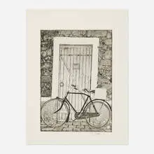 Peter Sculthorpe, Untitled (Bicycle), 1994, etching