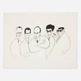 Al Hirschfeld, The Sopranos, lithograph