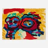 Mother and Little Boy by Karel Appel, 1969, lithograph in colors, sold Jul 2024