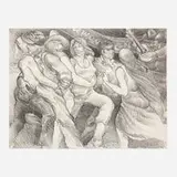 Luis Jiménez, Untitled (Dancing), lithograph on Aquarelle Arches