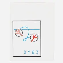 Lawrence Weiner, Untitled (from the XY & Z portfolio), 2007, lithograph in colors