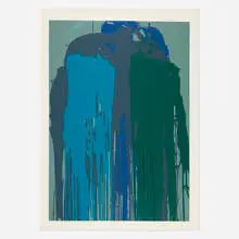 Larry Poons, Untitled, 1978, screenprint in colors
