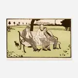 Emil Orlík, Londoner tagediebe (from the Kleine holzschnitte portfolio)