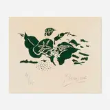 Georges Braque, Les liseron vert (from Lettera amorosa by René Char), 1963, lithograph