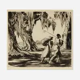 Alfred Heber Hutty, Deep South, 1937, drypoint etching