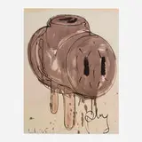 Claes Oldenburg, Sketch of a Three-Way Plug, 1972, offset lithograph in colors