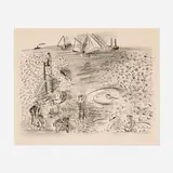 Raoul Dufy, Les baigneurs (from the La mer portfolio)