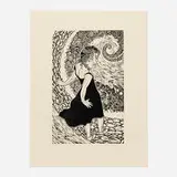 Judith Schaechter, Swan Dive, 1996, linocut