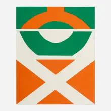 George Sugarman, Untitled (from the Artists and Writers Protest against the War in Vietnam portfolio), 1967, screenprint in colors
