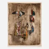 Johnny Friedlaender, Komposition, etching and aquatint in colors