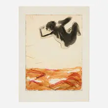Mary Frank, Did you Ever?, 2008, etching and aquatint in colors on Okawara Chine-collé on Magnani Pescia