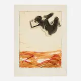 Mary Frank, Did you Ever?, 2008, etching and aquatint in colors on Okawara Chine-collé on Magnani Pescia
