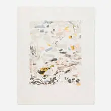 Petals by Henry Moore, 1973, lithograph in colors, sold Jul 2024