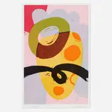 Charlie Hewitt, Marker, 2011, woodcut in colors on Masa